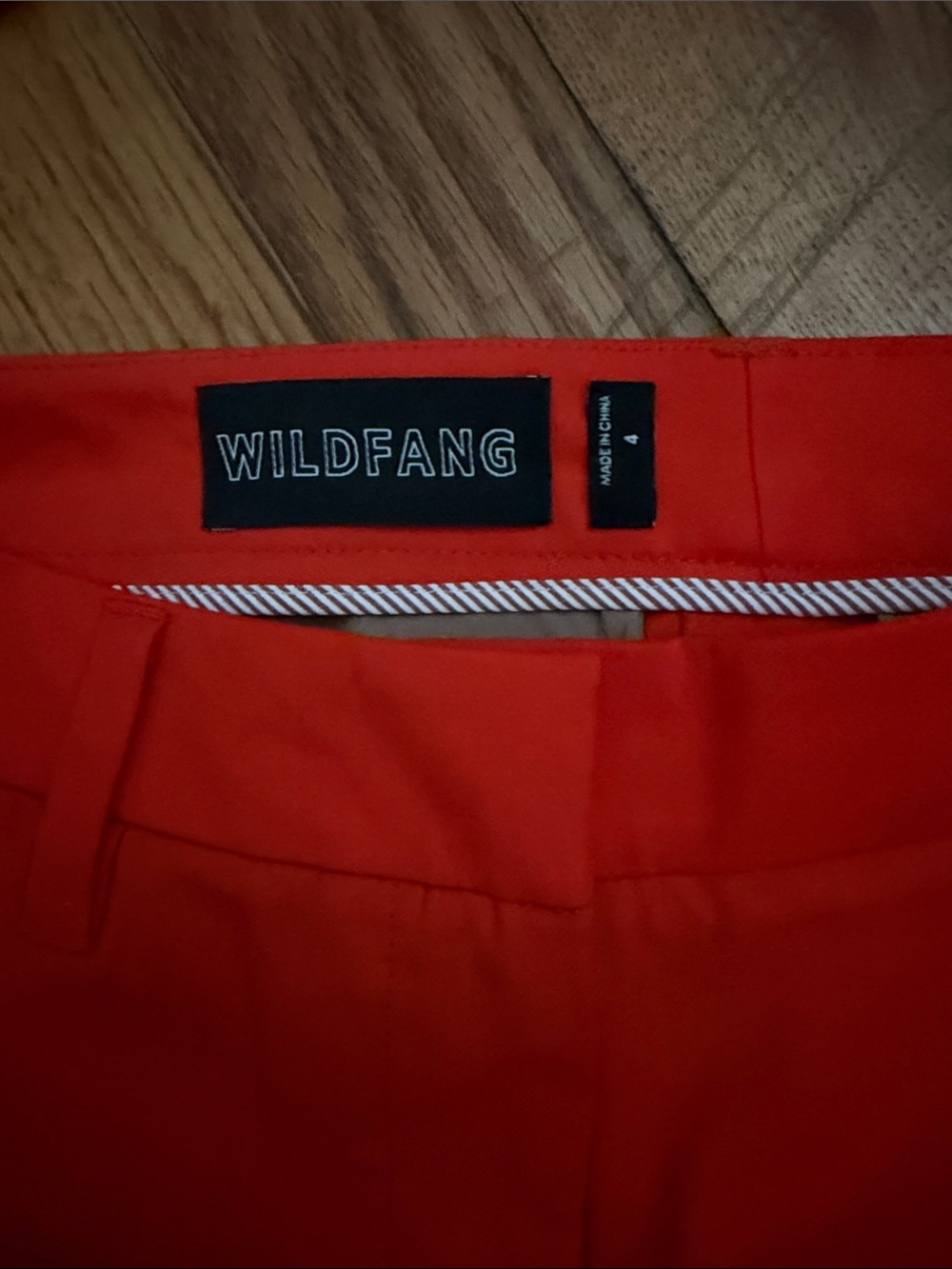 Wildfang Orange Tailored Pants with Black Side Stripe - Picture 5 of 5